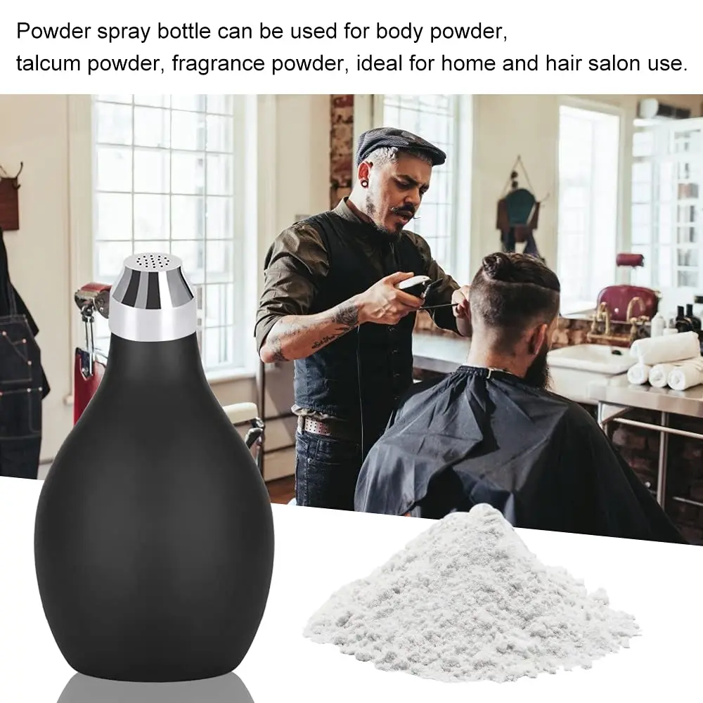 

Hair Salon Powder Spray Bottle Refillable Talcum Silicone Container Barber Styling Tools Accessory