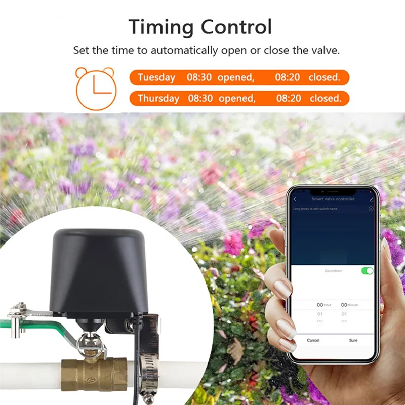 Tuya Zigbee Smart Manipulator Valve Controller For Water Gas Auto Shut On Off Support Alexa Home Smartlife-A09I