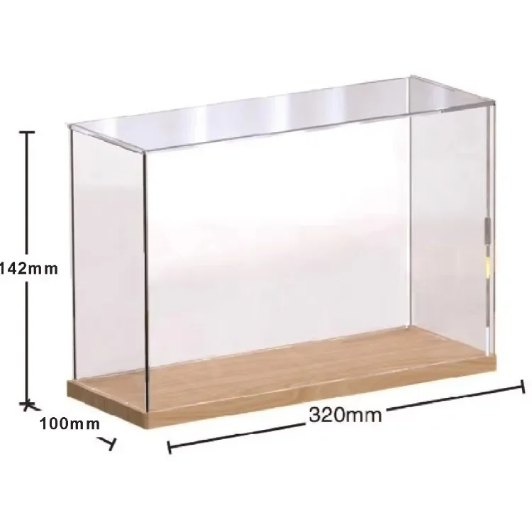 Suporte de exibição de armazenamento de caixa cega, figura acrílica transparente, armário de exibição de poeira, caixa de exibição de bloco de construção de brinquedos