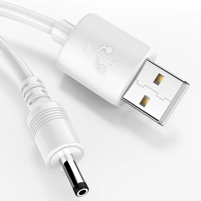 CS1W USB to for DC 3.5x13.5mm Power Cord for Toothbrush 0.5/1/1.5meters Length Fan Connector Charging Cable Line