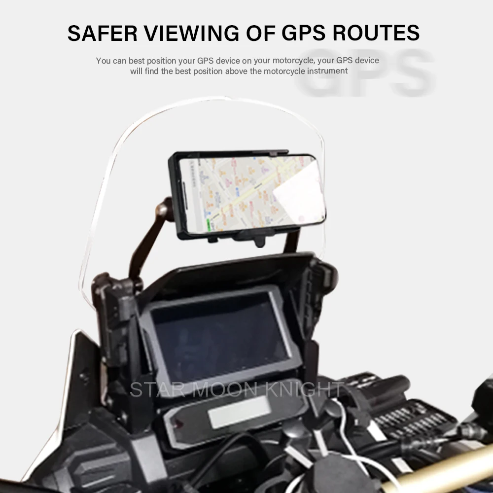 USB Phone Holder For Honda Africa Twin CRF1100L ADVENTURE SPORTS CRF1100L Africa twin 2020 - Motorcycle GPS Navigation Bracket