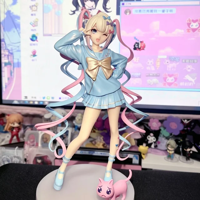 Anime Figure Original Art Needy Girl Overdose Super Cute Ame‑chan 2D Style Desktop Ornament Model Girl Birthday Gift Anime Figure Original Art Needy Girl Overdose Super Cute Ame‑chan 2D Style Desktop Ornament Model Girl Birthday Gift