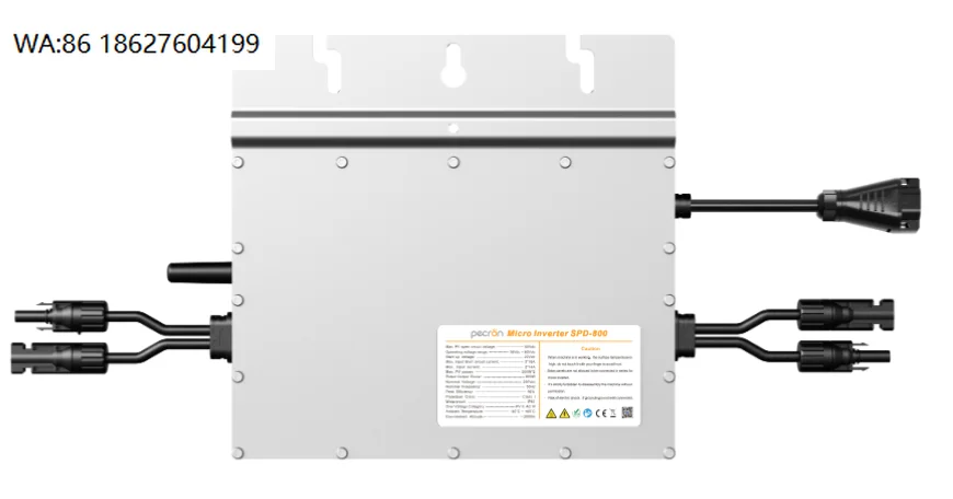 

800W Single Phase Grid Tie Micro Inverter 22V-55V DC Input 99.5% Efficiency MPPT Balcony Solar Energy Equipment