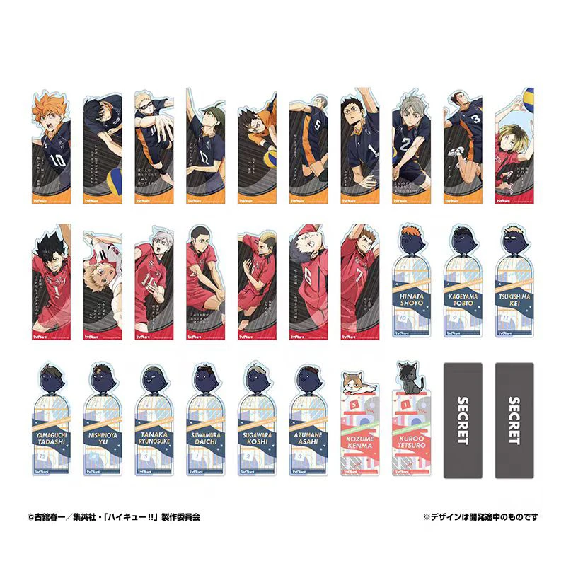 Haikyuu!!Anime Peripherals Hinata Shoyo Sugawara Koushi Hanging Bookmark Cartoon Yu Nishinoya Decorative Ite Gift Toy Collection