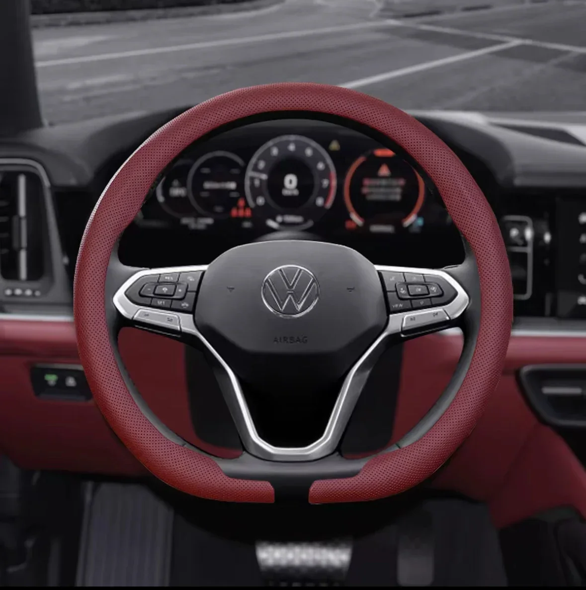 Rutschfester, atmungsaktiver Lenkradbezug Auto-Zubehör für Tesla Model 3, Model X, Model S, Model Y 2019-2026 – Detail 18