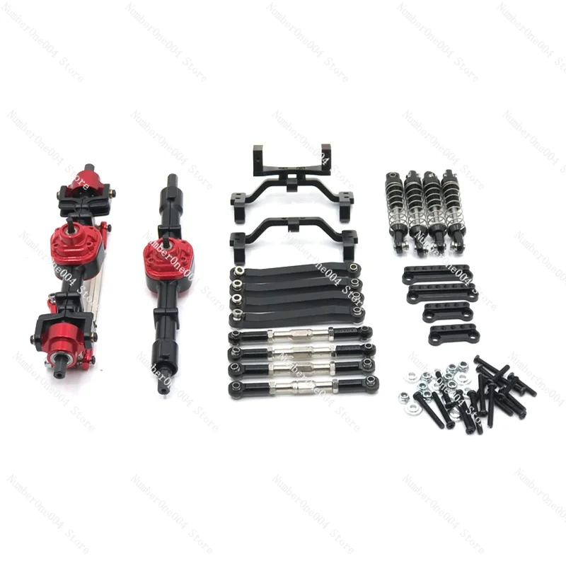 

Suitable for D90 91 96 MN98 99S RC Car Parts Metal Front and Rear Axles Tie Rods Shock Absorbers