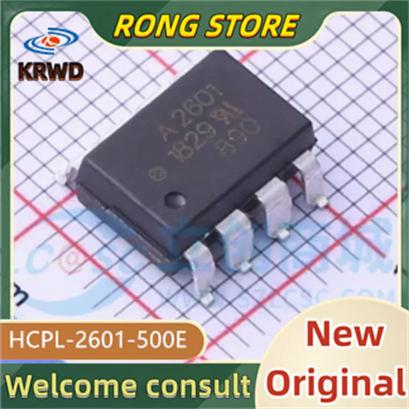10PCS A2601 New and Original Chip IC A2601 HCPL-2601-500E/SOP8  HCPL-2601-000E/DIP8
