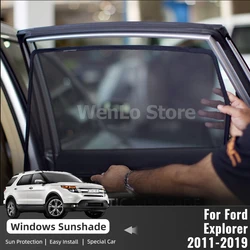 For Ford Explorer 2011-2019 Magnetic Car Sunshade Shield Front Windshield Curtain Window UV Protection Sun Shade Visor blinds