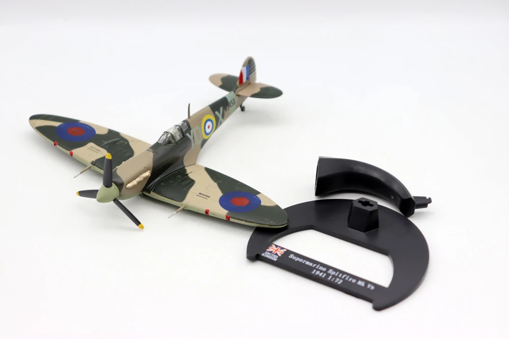 Nuovo 1/72 Supermarine Spitfire Mk Vb 1941 UK Diecast e modello di simulazione in lega di plastica per regalo di raccolta