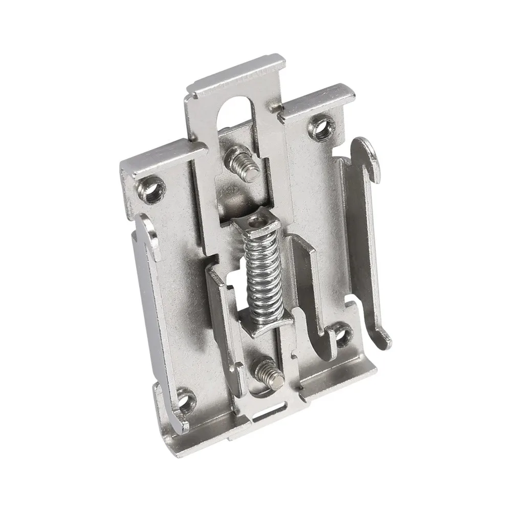 2PCS 35mm Zinc Plated Iron DIN Rail Mounting Clips for Solid State Relay For Fixing Brackets Compact 80.55 x 44.05mm