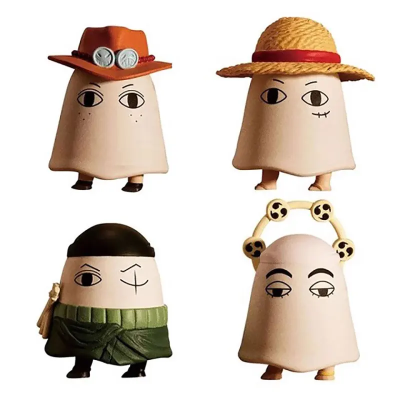 Bandai-Figurine d'action japonaise Genuine Gacha Scale Model, One Piece God of Egypt, Mejed Luffy, Peripheral Rick, Straw Hat, Toys