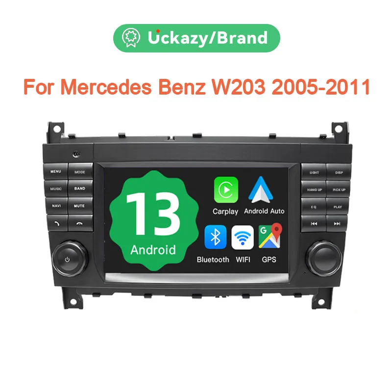 AutoRadio 2 Din Car Stereo Android 13 For W203 Mercedes Benz Vito W639 W168 Vaneo Clk W209 W210 M/ML Multimedia 4G ScreenCarplay