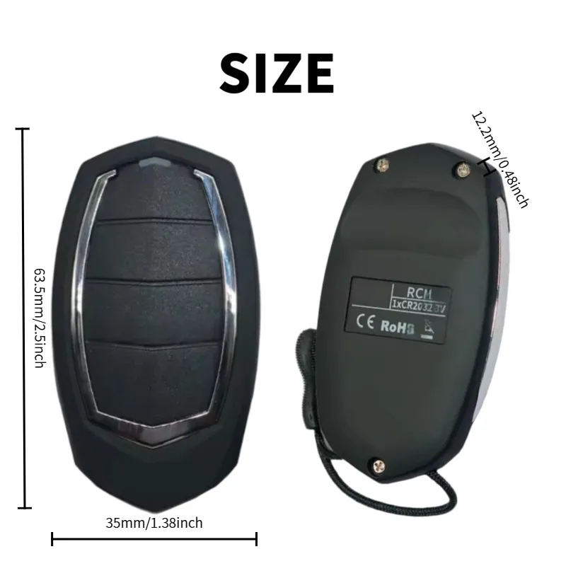 ترميز مفتاح التحكم عن بعد لبوابة الفاصلة 868 ميجاهرتز، مناسب لـ MOTORLINE MX1 MX2 MX3 MX4 MX6 #5