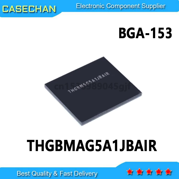 1PCS THGBMAG5A1JBAIR THGBMAG5A1JBA1R BGA153 4GB EMMC IC