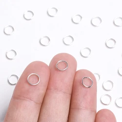 200-360pcs/lot 5mm-8mm Stainless Steel Open Double Loop Jump Rings DIY Key Chain Split Rings Connectors For Jewelry Making