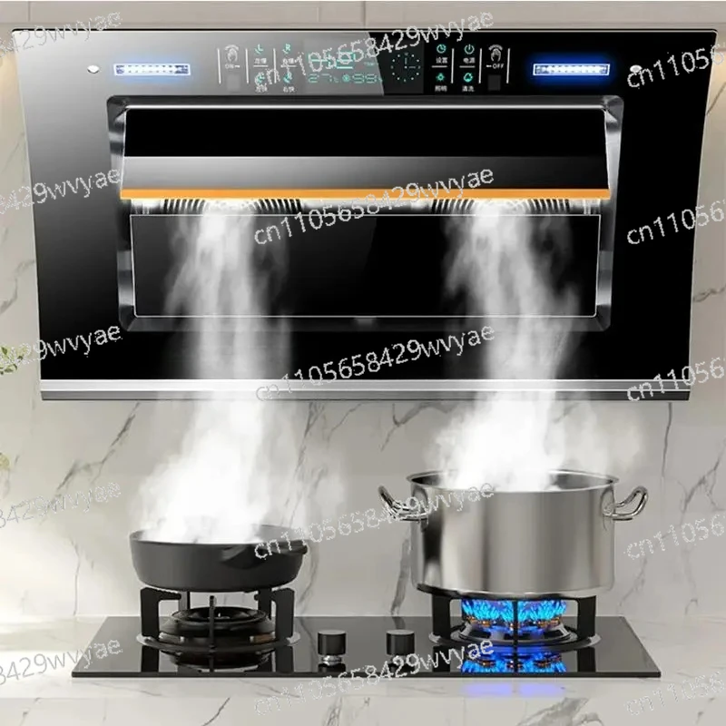 Large Suction Dual Motor Side Suction Small Rental Range Hood Household Multifunctional Kitchen Range Hood