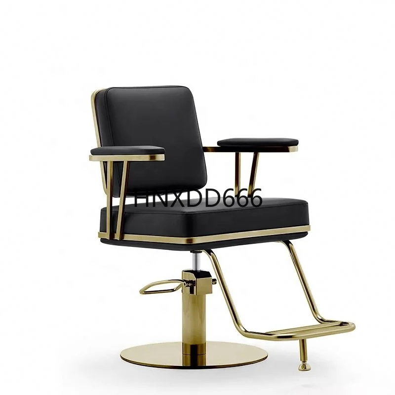 

Modern High Quality Leather Hairdressing Chair Tiltable Hydraulic Men's Barber Chair for Beauty Salon Barber Shop Furniture