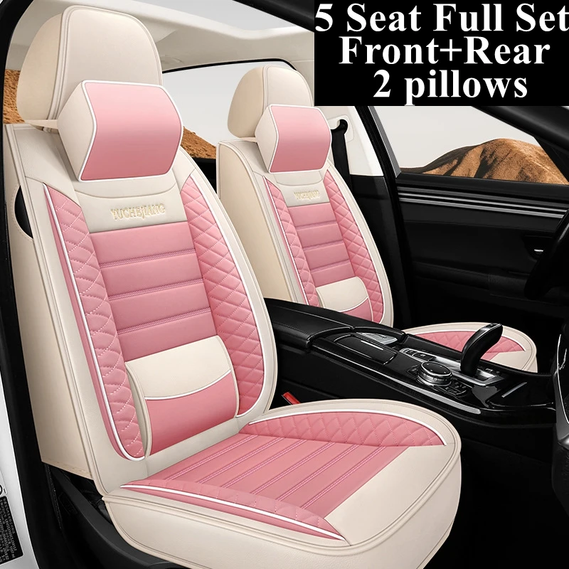 

Front+Rear Full Set Leather Car Seat Cover for Kia Carnival Ceed Cerato K2 K3 K4 K5 Optima Picanto Rio Rio 3 Shuma Soul Sportage