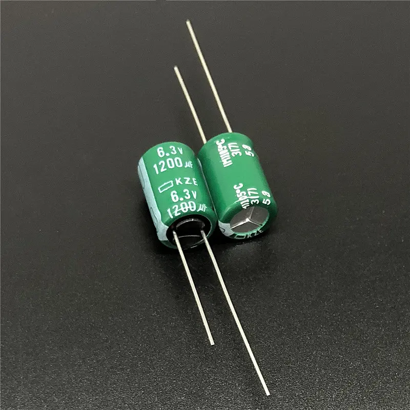 

50pcs 1200uF 6.3V Nippon NCC KZE Series 10x16mm Low ESR For Motherboard 6.3V1200uF Aluminum Electrolytic capacitor