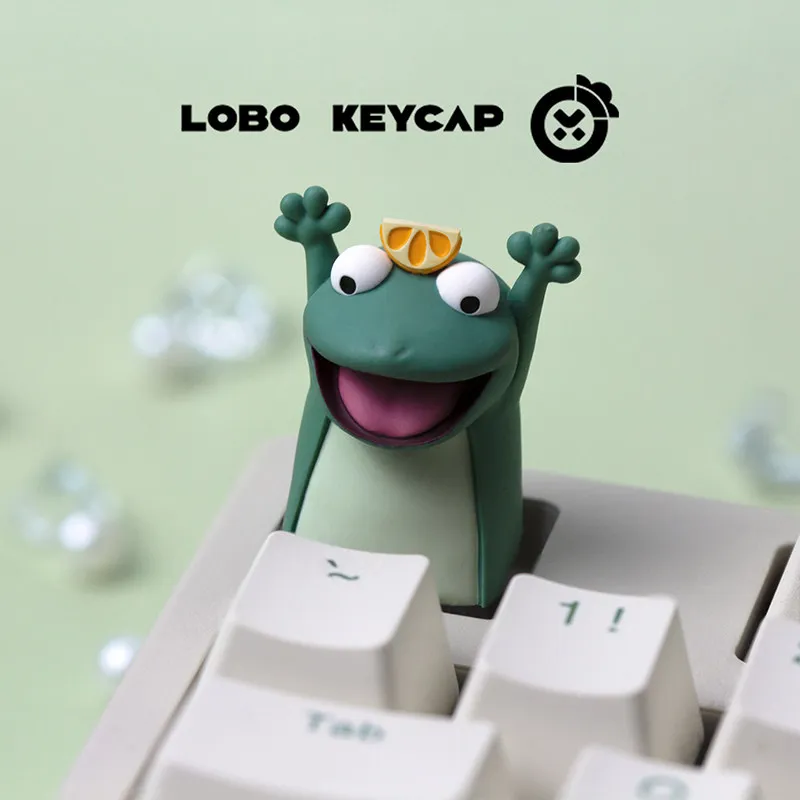 Lobo Keycap Cute Lizard Anime Movie Resin Replace Esc 3d Keycap Custom Handmade For Mechanical Keyboard Personalized Decoration - view 3