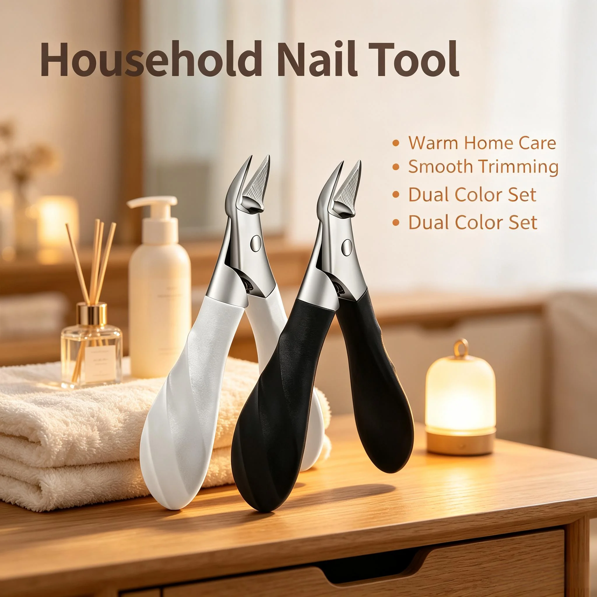 High-end Anti-Splash Slant Edge Nail Clipper Eagle Beak Trim Nails Oblique Toe Nail Trimmers Stainless Steel Fingernail Clipper