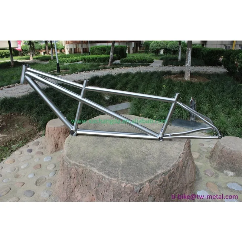 Titanium Tandem Bike Frame With A Tapered Head Tube