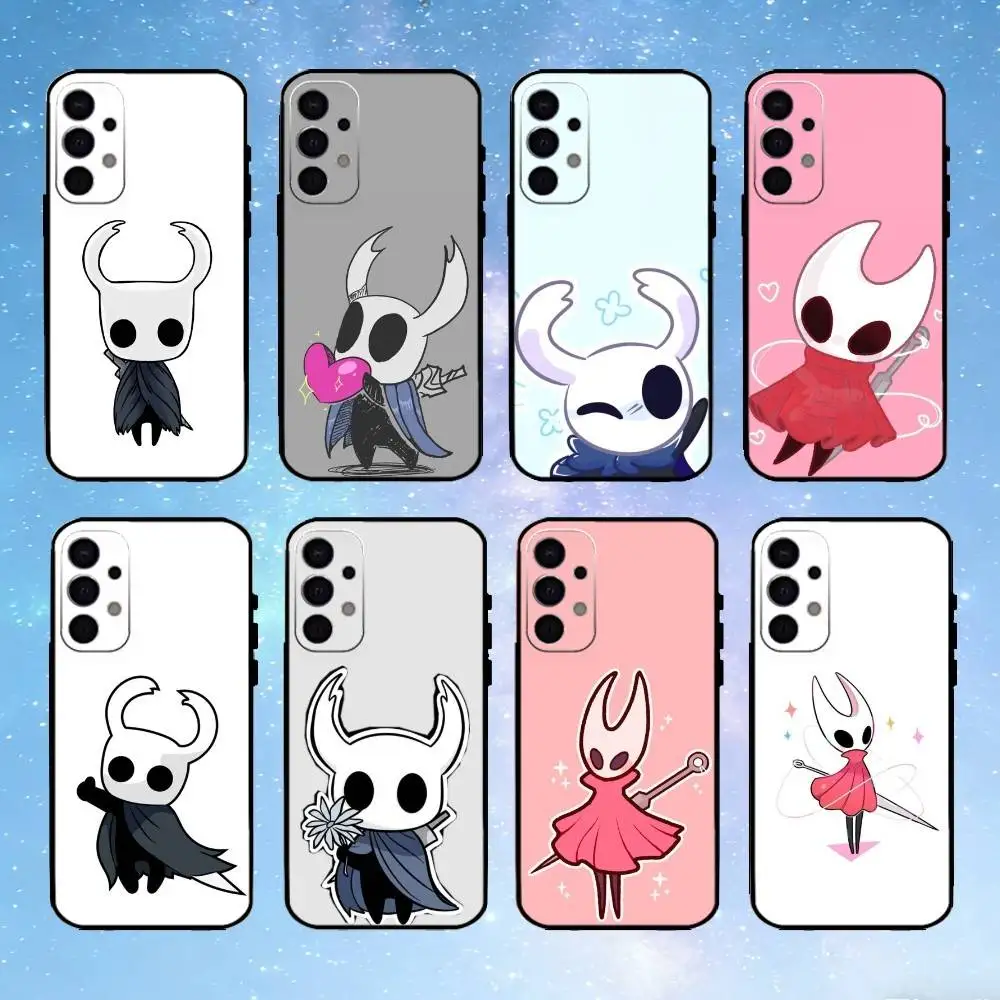 

H-hollows-K-knight-Games Phone Case For Samsung S25,S24,S23,S22,S21,S20,Ultra,Plus,FE Black Soft Cover
