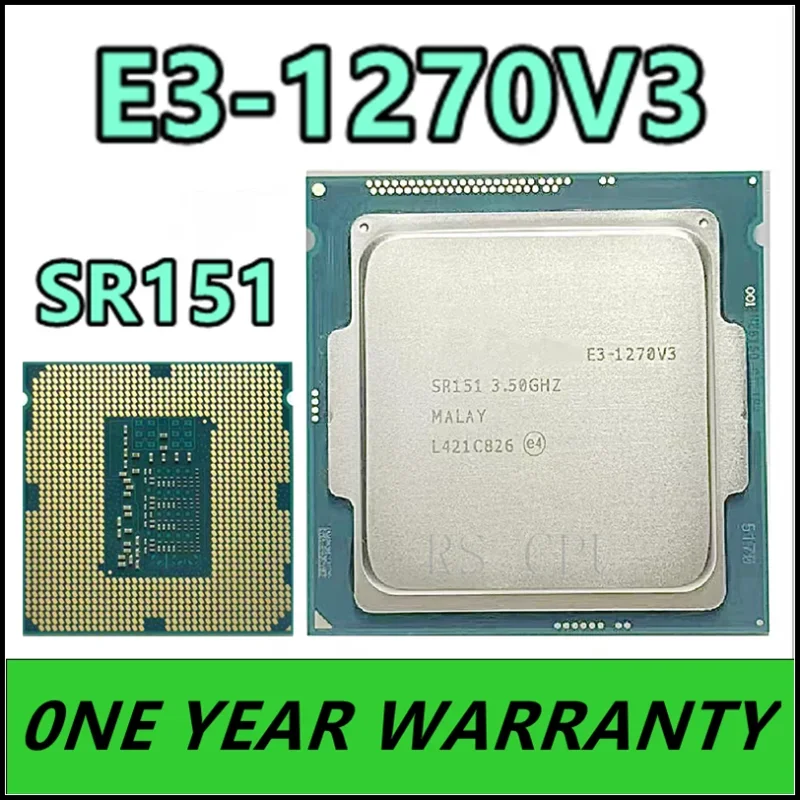 E3-1270 v3 E3-1270V3 E3 1270 v3 E3 1270v3 SR151 3.5 GHz Quad-Core Eight-Thread CPU Processor L2=1M L3=8M 80W LGA 1150