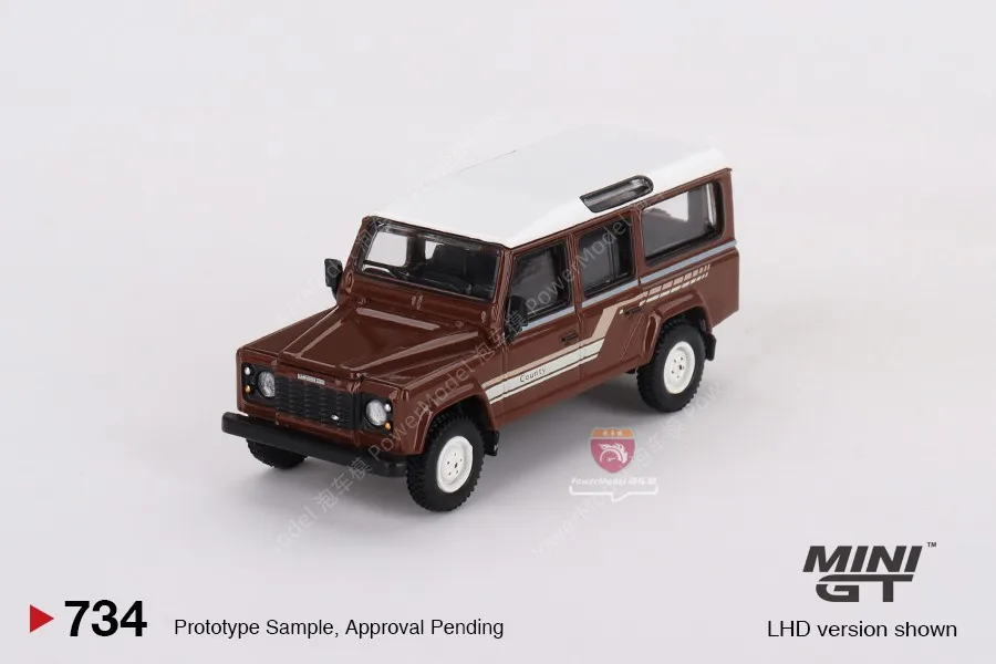 TSM-MODEL MINIGT # 734 1:64 Land Rover Defender 110 1985 County StationWagon Collection gegoten legering model auto decoratie gift