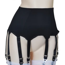 Women High Waist Garter Belt 8 Buckles Straps Suspender Belt Garters for Stockings Pantyhose Sexy Night Lingerie