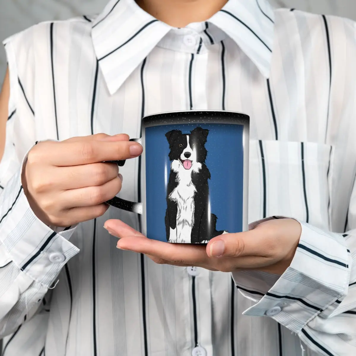 

Border Collie Mug Funny Ceramic Coffee Cups Tea Mugs Milk Cup Drinkware Gifts for Friends