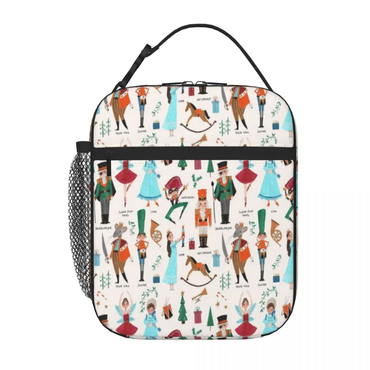 Hot Sale Nutcracker Ballet Characters Pattern 3D Stereo Adult Lunch Bag Park Picnic Thermal Tote