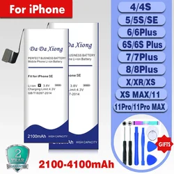 2024 High Capacity Battery For iPhone 6 6S 7 8 Plus X XR Xs Max Replacement Internal Phone 5 5S SE