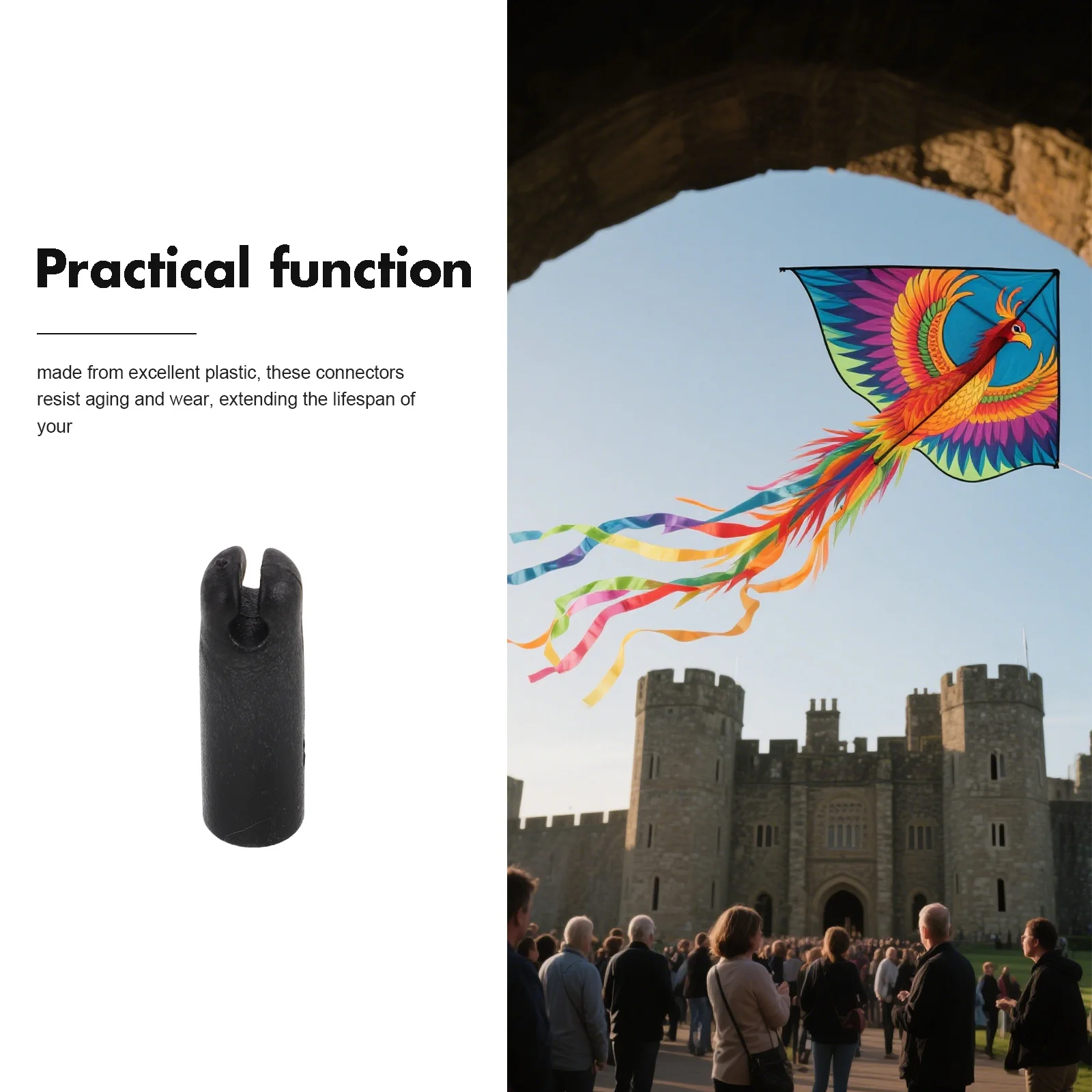 10 Stück Universal Kunststoff Kite Rahmen Anschlüsse DIY Reparatur Zubehör Ersatzteile für Outdoor-Sport Kite Montage