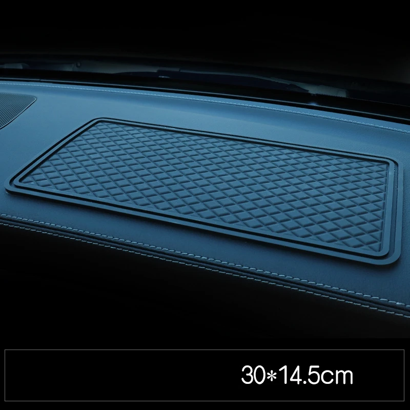 Car Anti-slip Pad, Car Ornament Car Feather Pad Car Interior Control Silicone Pad Car Decorative Diamondencrusted Pad NewProduct