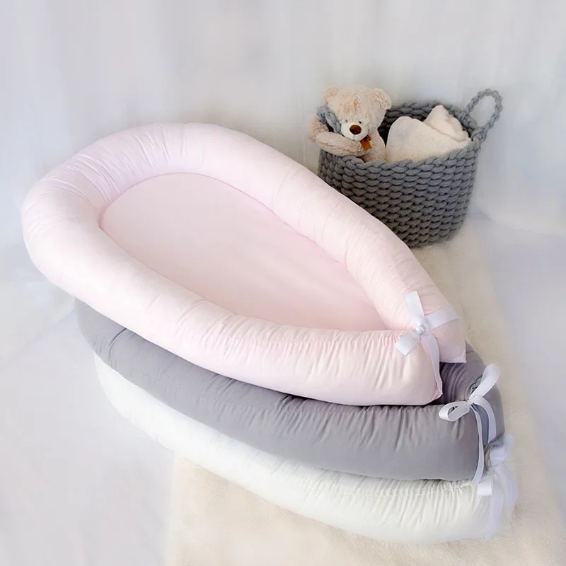 Net Celebrity Baby Fabric Safety Uterine Bed Portable Comfortable Cotton Baby Cotton Fabric Baby Crib Baby Bed in Bed