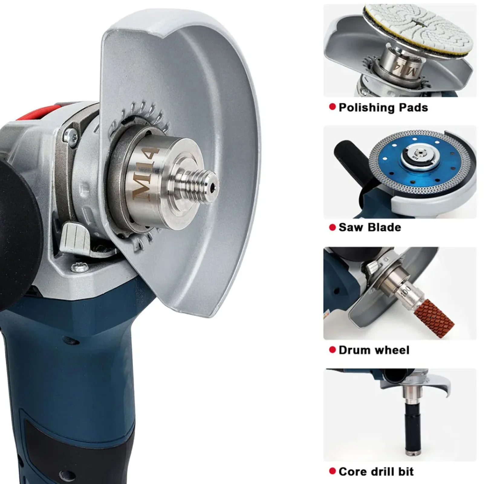 

Angle Grinder Drill Adapter Stainless Steel Angle Grinder Drill Adapter Easy Using 304 Stainless Steel Compact for Woodworking