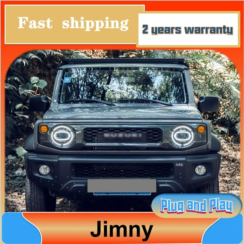 Car Styling for Suzuki Jimny Head Lamp 2018-2020 Jimny Headlight DRL Turn Signal Low High Beam Projector Lens