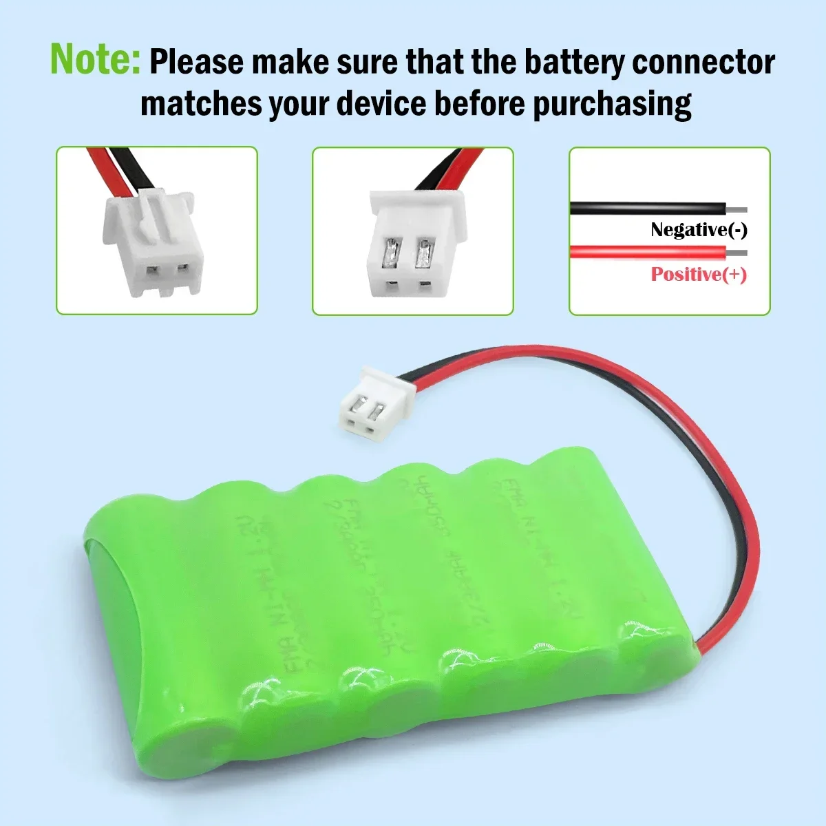 House Alarm Ni-MH Rechargeable Battery 2/3AAA 7.2V 350mAh for ASG B&T5 A5 Model Airsoft Weapon Cordless Phone