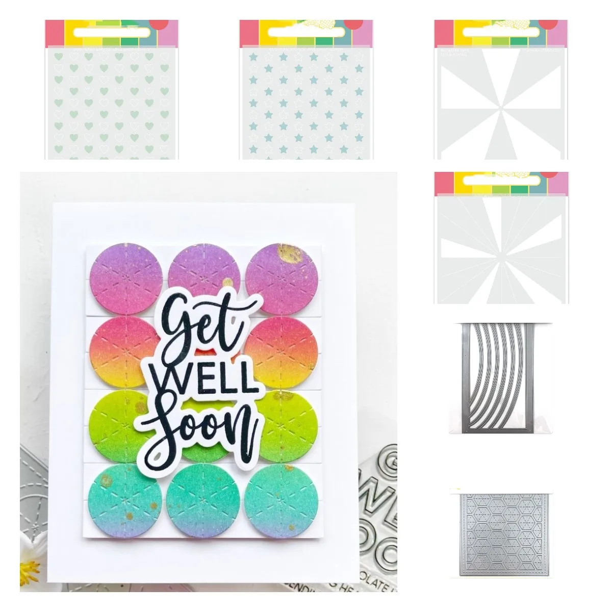 Rotating Rays 2026 NEW Cutting Dies Scrapbook Diary Decoration Stencil Embossing Template DIY Greeting Card Handmade