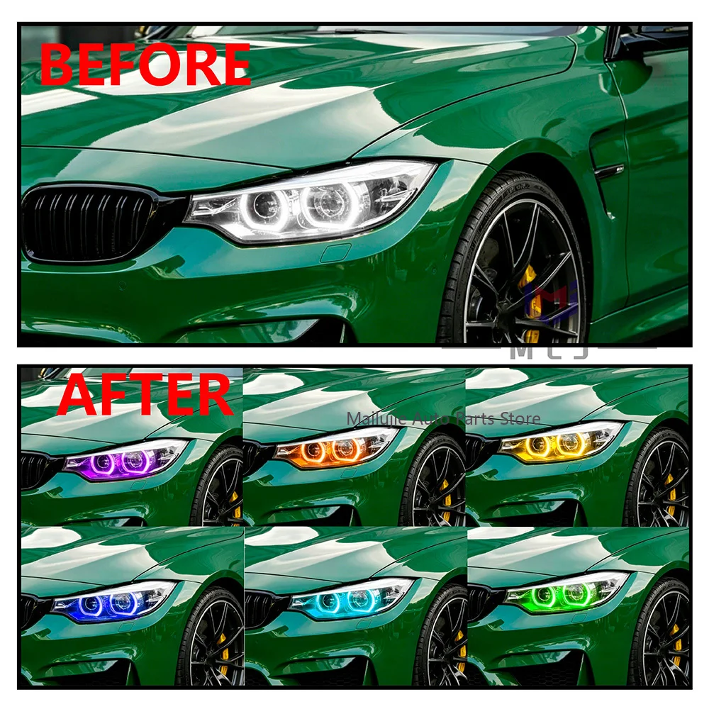 FOR BMW F32 F36 F87 low-prpfile 2016-2019 OE 63117493227 117493228 Multiple Colors RGB Daytime Running Headlight Internal Wiring
