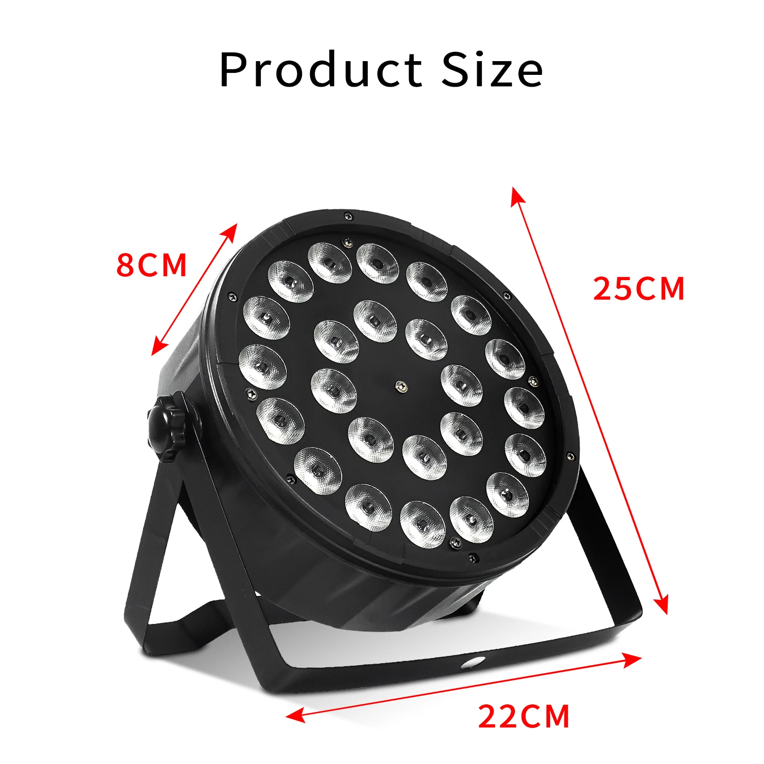 24x12W RGBW Plastic LIght And Cast Aluminum 24x18w RGBWAUV LED Par Light Remote Control Stage Plane Spotlight