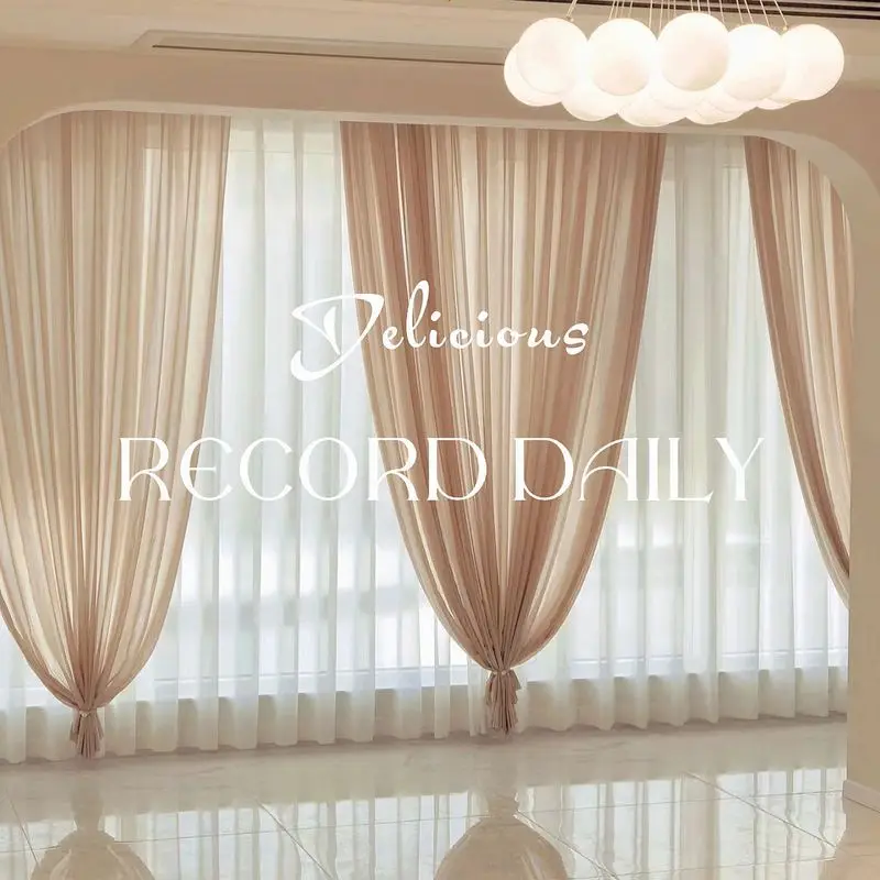 Light Luxury Room Screen Living Room Curtains Bedroom Translucent Gauze Blackout Drapes Dreamy Translucent Gauze Customized