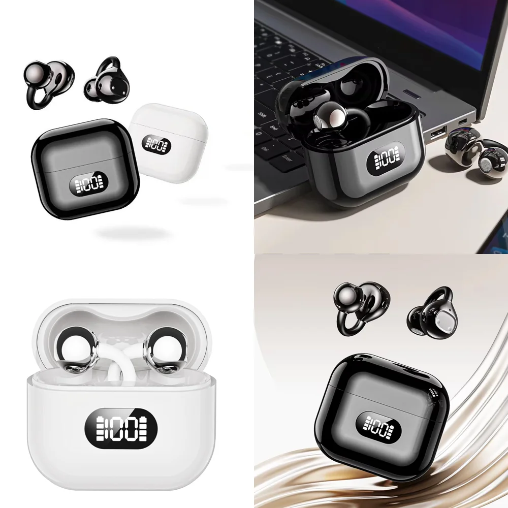 

OWS Wireless Earbuds with LED Display for iPhone Android 72H Play Time Long-Battery Life Ear Buds Earphone High Quality Headset