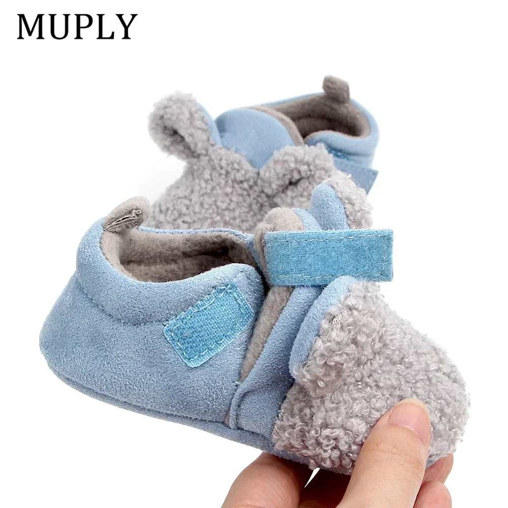 New Arrival Toddler Newborn Baby Cute Shoes Baby Girls Boys Slippers Prewalker Keep Warm Anti-Slip Winter Animal First Walker