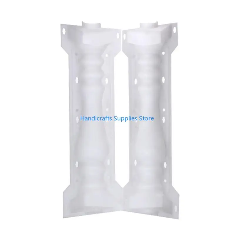 R1WA Garden Roman Column Mold Edging Stone Effect DIY Courtyard Garden Plastic Paving Mould for Path Maker Cement Pool Long Yard