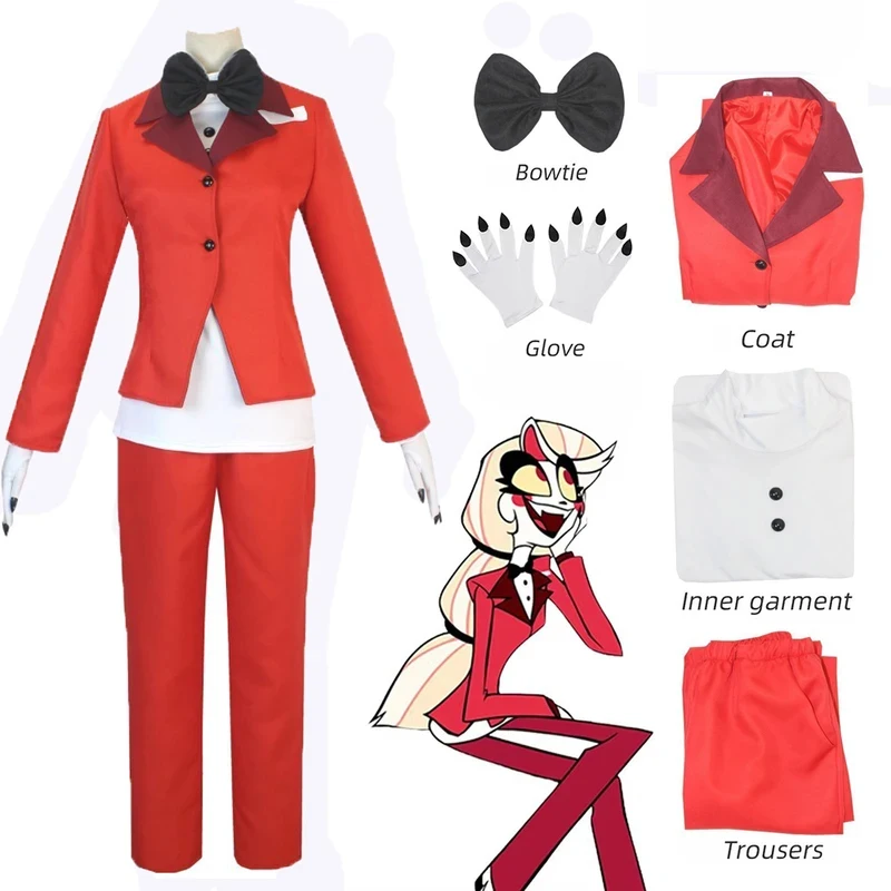 

ABC123Charlie Anime Hazbin Charlie Morningstar Cosplay Costume Uniform Outfit Halloween Costumes s,3'f.5;j.8