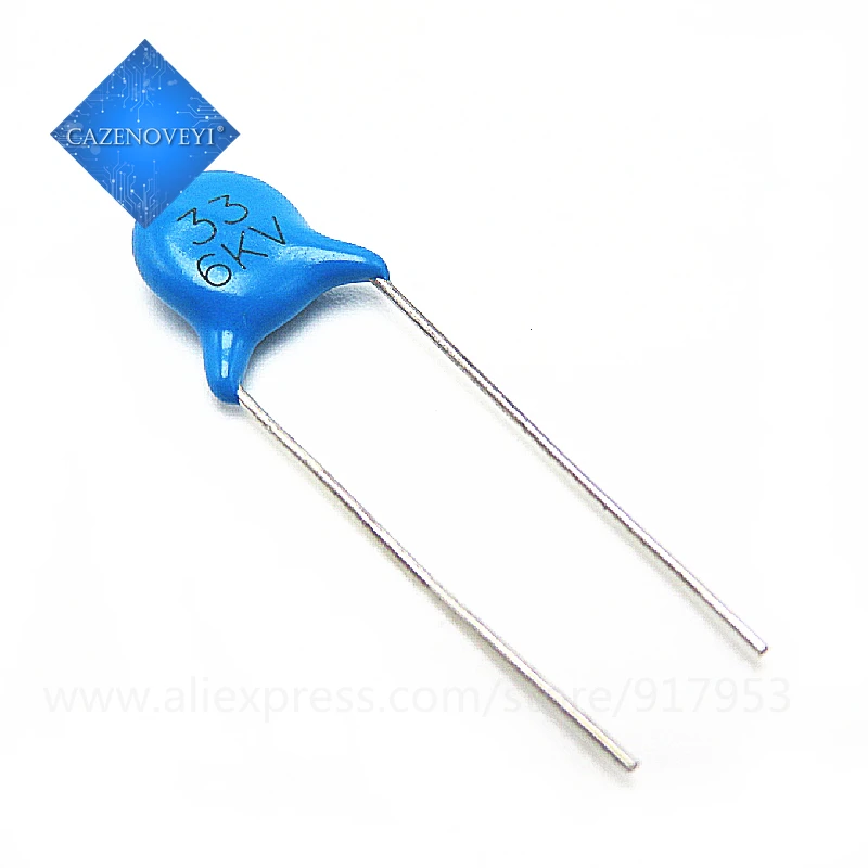 20pcs/lot High-voltage ceramic capacitors 6KV33 6KV33J In Stock