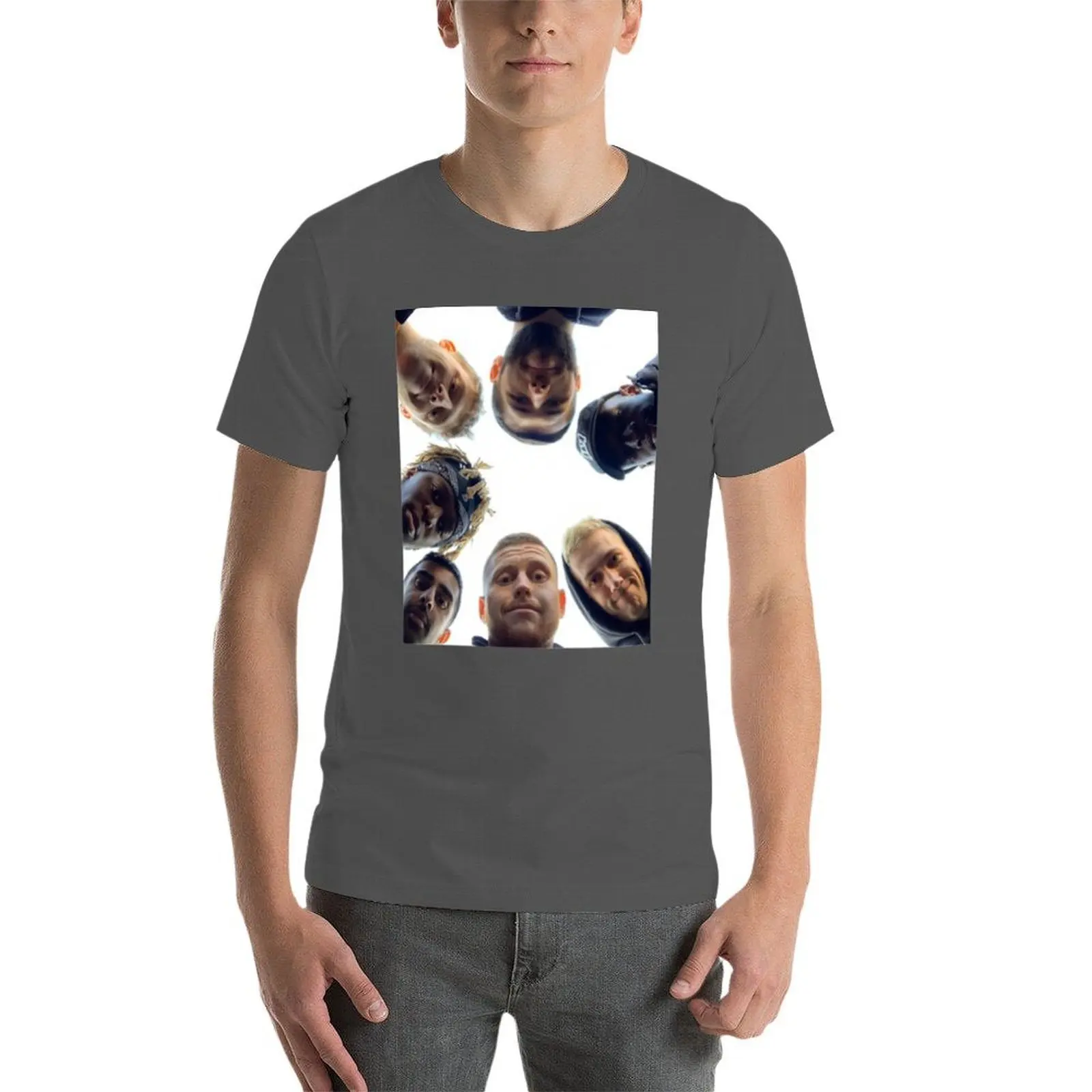 تي شيرت Sidemen للرجال، تي شيرت أبيض للرجال، تي شيرت قطني أساسي #4