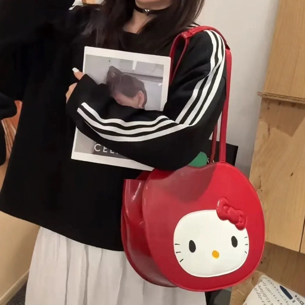 

Sweet Hello Kitty Kawaii Anime Sanrio Ins Fashion Creative Children Backpack Cute Cartoon Shoulder Bag Gifts for Girls